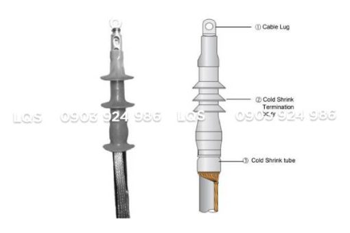 Đầu cáp co nguội 1 pha trong nhà 36kV 185-300mm2 Prysmian
