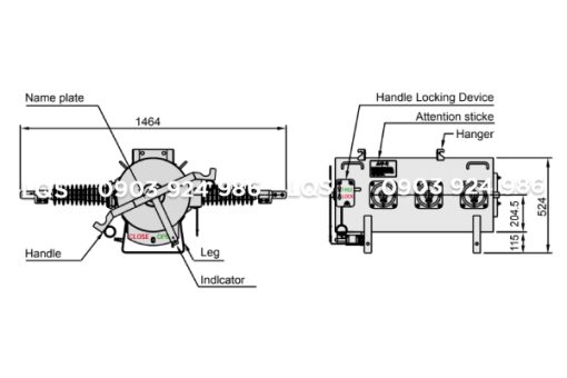 Cầu dao phụ tải LBS Entec SF6 loại 630A 15kV