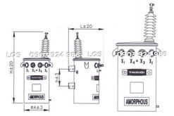 Bản vẽ máy biến áp THIBIDI Amorphous 1 pha