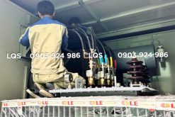 Đấu nối cáp vào ngăn máy biến áp trạm hợp bộ 2500kVA