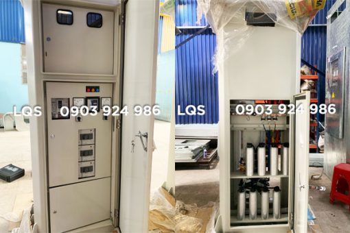 Trụ thép đỡ máy biến áp tích hợp ngăn hạ áp