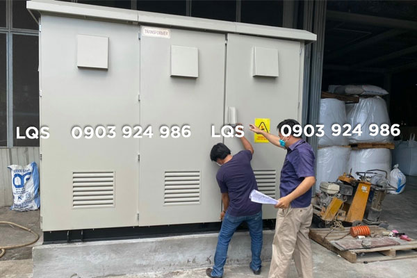 Vỏ trạm kios thép sơn tĩnh điện cho nhà xưởng