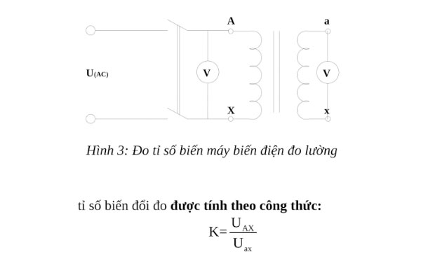 Đo tỉ số biến máy biến điện đo lường