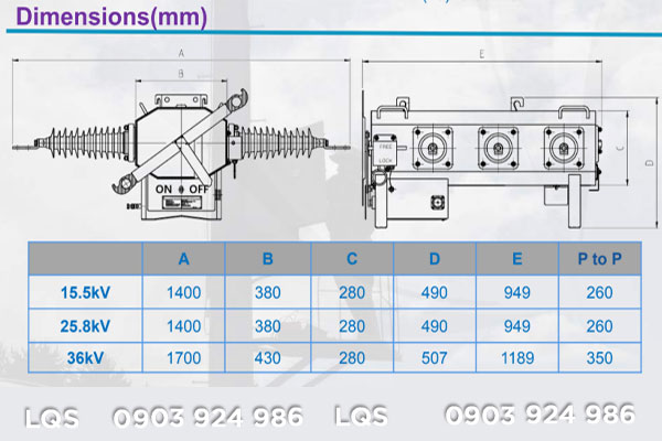 Kích thước LBS BHS BR-10-PS