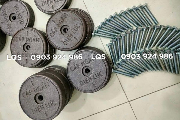 Mốc cảnh báo cáp ngầm chất liệu gang sẵn kho