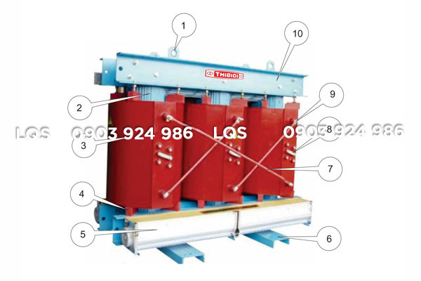 Cấu tạo máy biến áp khô THIBIDI